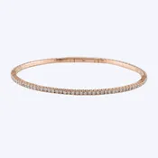 14K Gold 2.00ctw Diamond Flex Bangle (HM)