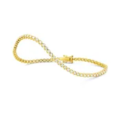 1.50ct Vintage Diamond “Cupcake” Stackable Tennis Bracelet - Yellow Gold