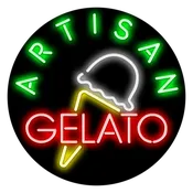 Artisan Gelato Italian Ice Cream Neon Sign