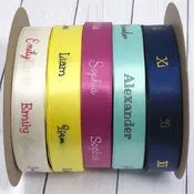 5/8" Custom Satin Name Ribbon