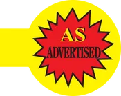As Advertised Shelf Talker Sign - 50pk