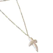 Adino Pearl Cross Necklace