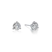 0.5 CTW 3 Prong Martini Stud Earrings