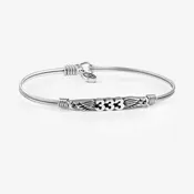 333-ANGEL NUMBERS BANGLE BRACELET