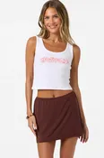 Alyssa Solid Knit Short Skirt