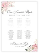 Seating Chart - Floral 04