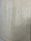 Flame Figured Maple Carve Top | HPCT227 | .9375” X 16” X 22”