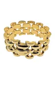 18k Yellow Gold Ablong Dome Bracelet
