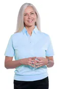 Banded Bottom Solid Polo | Bluebell 755