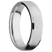 10K White Gold + Satin , Polish Finish