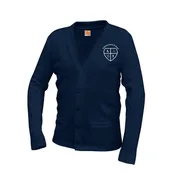 Annunciation School 2 Pocket Cardigan w/ Logo