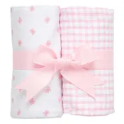 3 Martha's Bow Burp Cloth Set