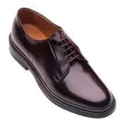 Alden 990 Color 8 (Dark Burgundy) Shell Cordovan Plain Toe Blucher Oxford