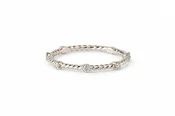 14kt white gold diamond wedding band size 6.5