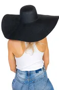 Cap Zone Extra Wide Floppy Glossy Sun Hat SN-1404