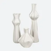 Kawa Vases Set of 3 - White, Porcelain