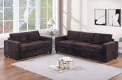2-Pc Sofa Set - Coffee