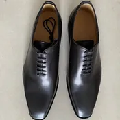 Dress Leather Shoes Oxford Hand Wipe Colouring Instrument Base Code
