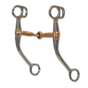 4 3/4″ Copper Mouth Stainless Streel Training Snaffle Bit