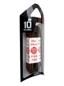 10 Seconds Athletic Hiker Laces Black/Chestnut