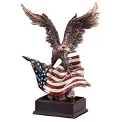 American Eagle R/W/B Resin Sculpture