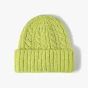 Braid Texture Hat in Green