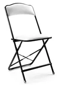 Fritz Style Premium Party Bridge Chair - Black Frame