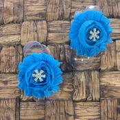 Aqua Shabby Footless Sandals