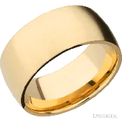 10 mm wide Domed 14K Yellow Gold band