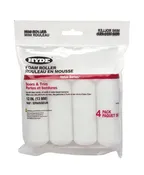 4''  Foam roller, 1/2'' Nap, double round end (Pack 4)