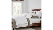 100% French Flax Linen - King Duvet Cover Set (Set of 3) - White