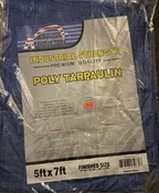 American Favorite Tools – Industrial Strength/Premium Quality – 5’x7′ Poly Tarpaulin