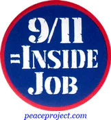 9/11 = Inside Job – Button / Pinback or Magnet (1.25″)