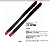 110 Medium Mohair Ski Skins - Skis 161-180cm