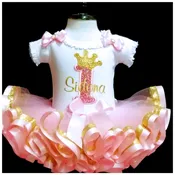 1st Birthday Girl Outfit, Birthday Princess tutu dress