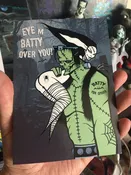 Eye m batty over your - greeting card