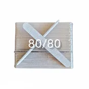 All Nail File Mini 80/80 Zebra 50 pc/Pack #F504