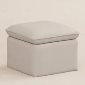 Babyletto Cali Storage Ottoman in Eco-Performance Fabric | Water Repellent & Stain Resistant