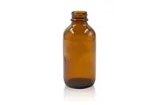 100 ml Amber Glass Metric Round Bottle 24-400