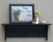 2' Panel Shelf with Hooks