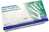 Adenna Gold Latex Exam Gloves - Powder-Free, - 5.5 mil