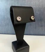 14kr, Morganite and Diamond Studs