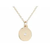 Coin With Diamond Necklace
