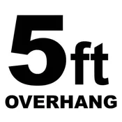 5 ft – Overhang Distance from Baseline