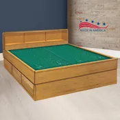 Oak Tulip - Waterbed Headboard &amp;amp; Frame Set