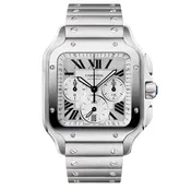 Cartier Santos Large Chronograph Automatic Steel WSSA0083