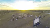 Drive-Up Series 42' Diagonal Silent Inflatable Outdoor Theater for Drive-In - 67176