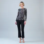 Clara Sunwoo- Side Twist Top - Track Stripe