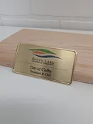 1.5" x 2.75" Metal Frame Name Badge
