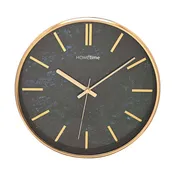 12" Hometime Slim Line Blue Marble Pattern Wall Clock